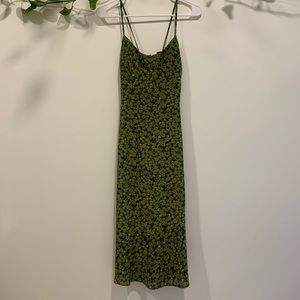 Vintage Express Sleeveless Bias Cut Midi Dress